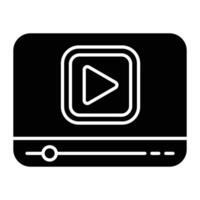 Broadcast Glyph Icon Design vector
