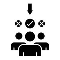 Selection Glyph Icon Design vector