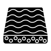 Memory Foam Glyph Icon Design vector