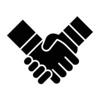 Collaboration Glyph Icon Design vector