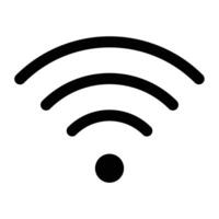 Wifi Connection Line Icon vector