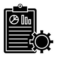 Project Management Line Icon vector