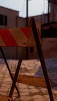 A street sign sitting on the side of a road video