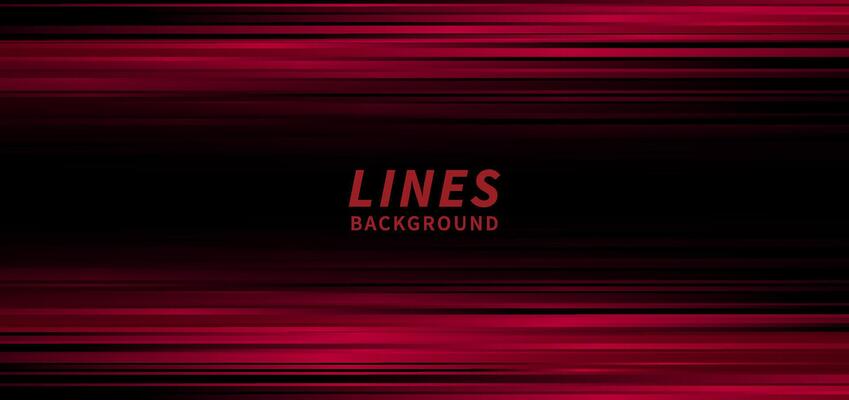 Abstract horizontal light red stripe lines on black background.