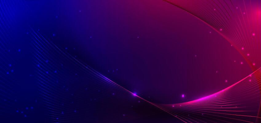 Abstract blue and pink glowing lines curved overlapping background. Template premium award design.