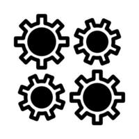 proceso icono o logo ilustración contorno negro estilo vector