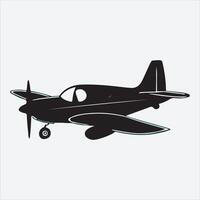 drawing of a plane silhouette with skywriting. vector