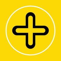 Plus symbol abstract beautiful yellow background illustration design vector