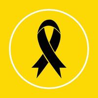 Aids ribbon symbol abstract beautiful yellow background illustration design vector