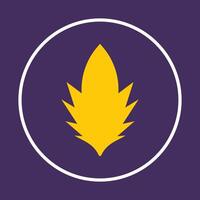 Maple leaf Icon abstract beautiful purple background illustration design vector