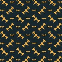 Gold bat favored trendy multicolor repeating illustration design vector