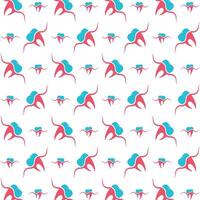 Tooth talented trendy multicolor repeating illustration design vector