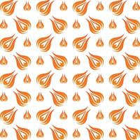 Fire gifted trendy multicolor repeating illustration design vector