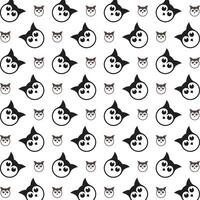 Owl head gifted trendy multicolor repeating illustration design vector