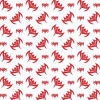 Red Flower talented trendy multicolor repeating illustration design vector