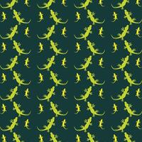 Lizard Chameleon gifted trendy multicolor repeating illustration design vector