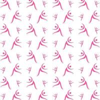 Human adaptable trendy multicolor repeating illustration background design vector