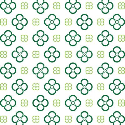 Green flower skilled trendy multicolor repeating illustration design