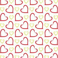 Heart adaptable trendy multicolor repeating illustration background design vector