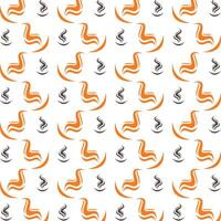 Fire flame talented trendy multicolor repeating illustration design vector