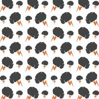Thunderbolt sly trendy multicolor repeating pattern illustration background design vector
