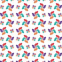 People sly trendy multicolor repeating pattern illustration background design vector