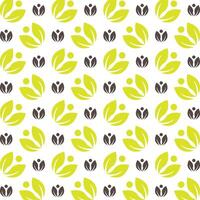 Nature leaf athletic trendy multicolor repeating pattern illustration background design vector