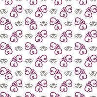 Butterfly sly trendy multicolor repeating pattern illustration background design vector