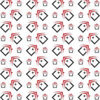 Home sly trendy multicolor repeating pattern illustration background design vector