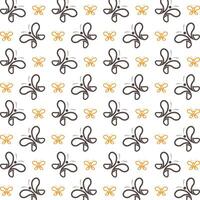 Cute Butterfly sly trendy multicolor repeating pattern illustration background design vector