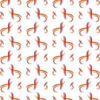 Fire flame athletic trendy multicolor repeating pattern illustration background design vector