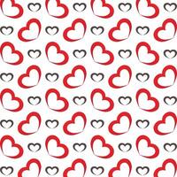 Heart shape athletic trendy multicolor repeating pattern illustration background design vector