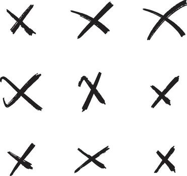 Cross cancel and delete mark vector