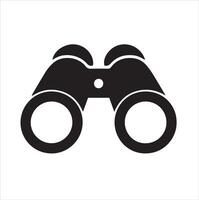 Binoculars icon silhouette illustration white background vector