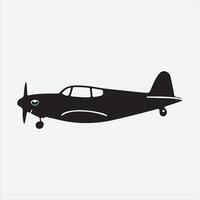 drawing of a plane silhouette with skywriting. vector