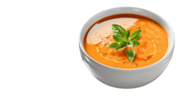 Soup in a bowl on the Transparent Background, Format png