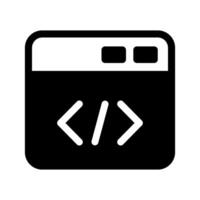 Coding Icon Symbol Design Illustration vector