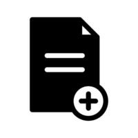 Add Document Icon Symbol Design Illustration vector