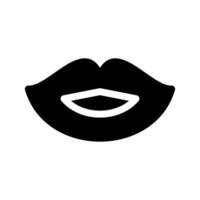 Glossy Lips Icon Symbol Design Illustration vector