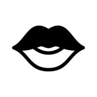 Glossy Lips Icon Symbol Design Illustration vector