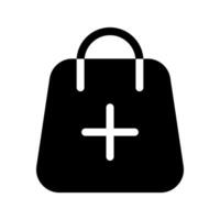 Add To Shopping Bag Icon Symbol Design Illustration vector