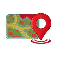 illustration of location map vector