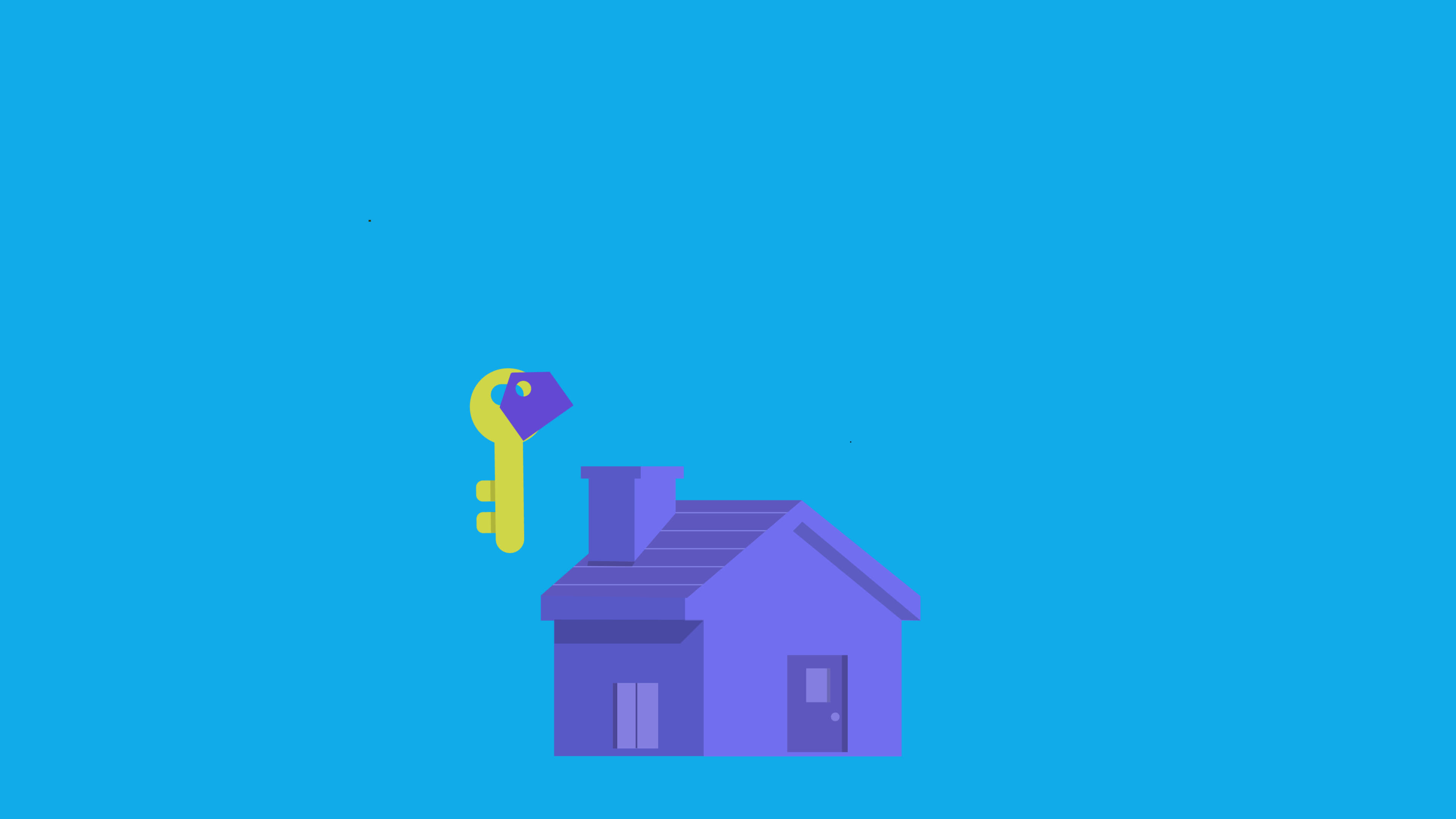 buy new house concept with key, 4k animation 46393047 Stock Video at Vecteezy