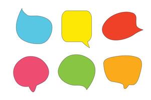 Set of callout speech bubbles vector