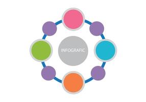 Infographic, circle Flowchart, Workflow, diagram, organization chart vector