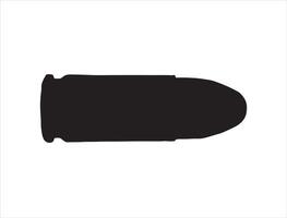 Bullet silhouette on white background vector