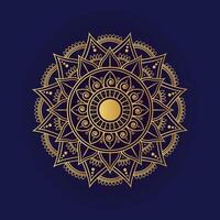 Circular pattern in form of mandala. vector