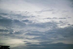 reflection light sun ray from beside white clouds in cloudy daytime with dusk sunrise sunset twilight time sky with city high view photo