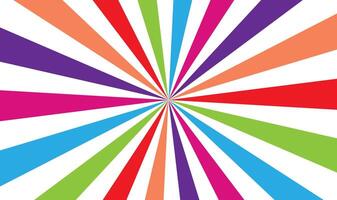 Sunburst Circus background and spiral retro rays pattern vector