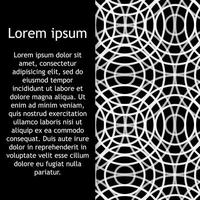 geometric pattern. Seamless braided linear pattern. vector